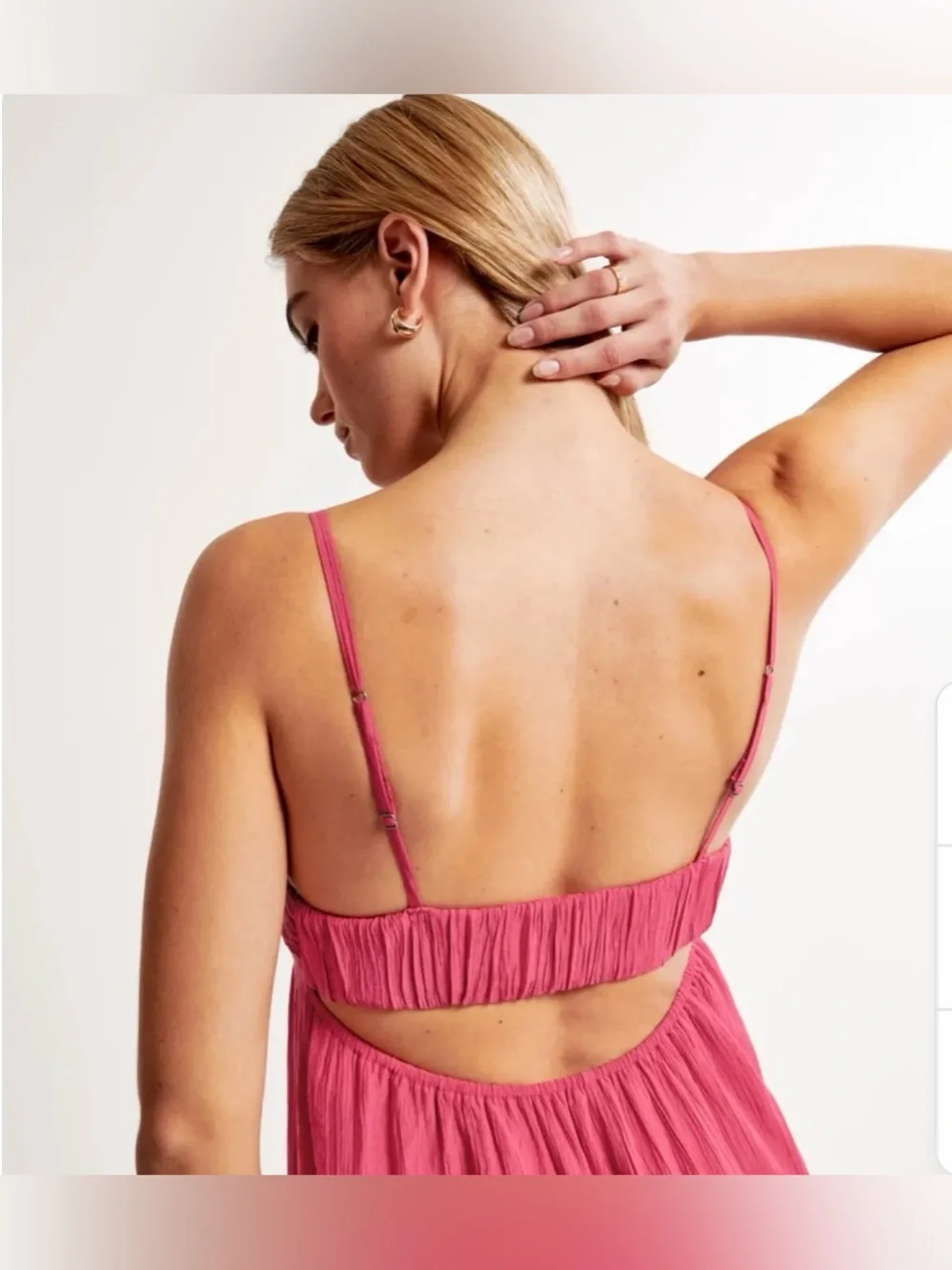 NWT Abercrombie & Fitch Crinkle Textured Maxi Dress